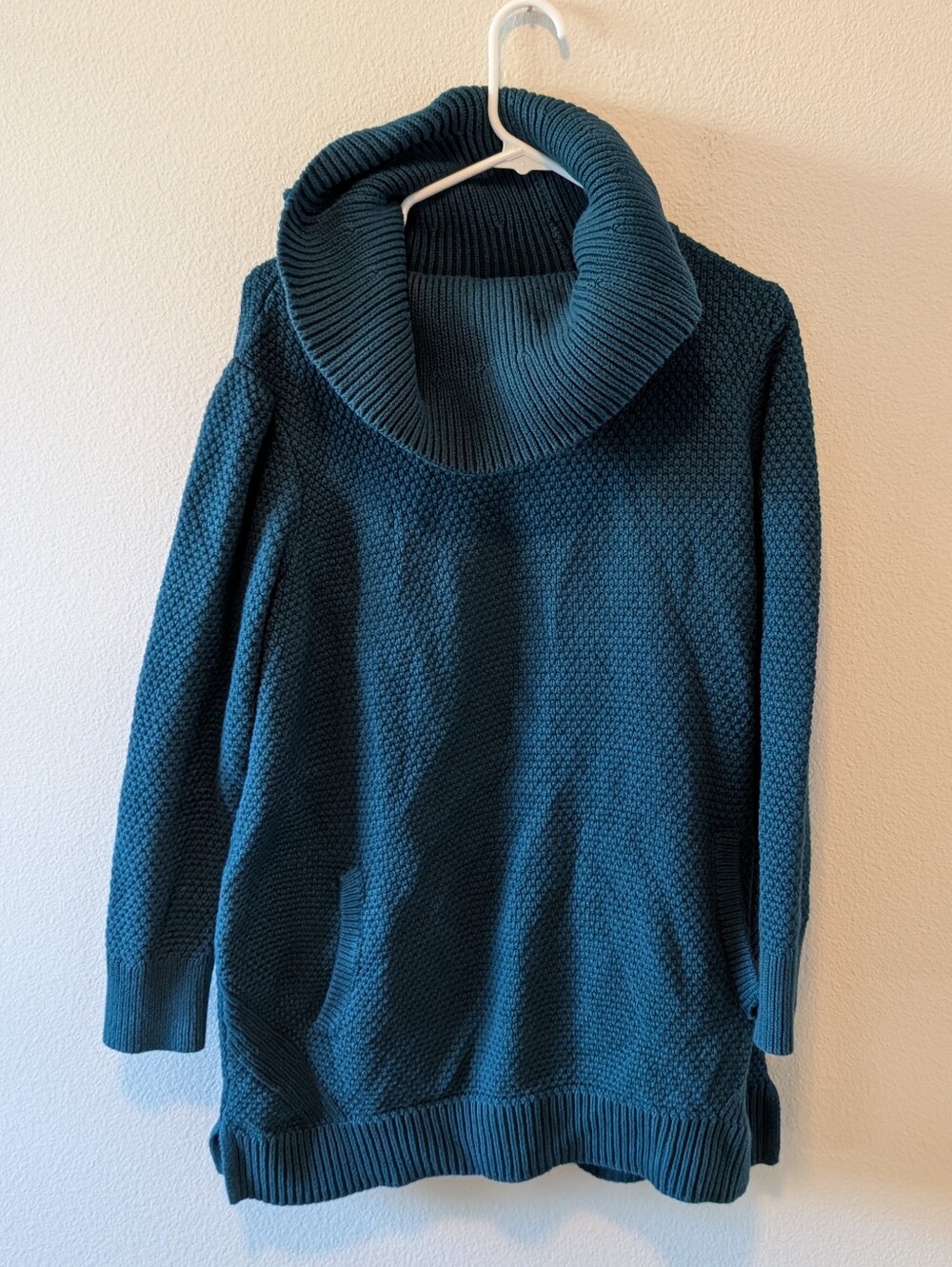 Women's Duluth Trading Co. Teal Turtleneck Sweater SZ 1X